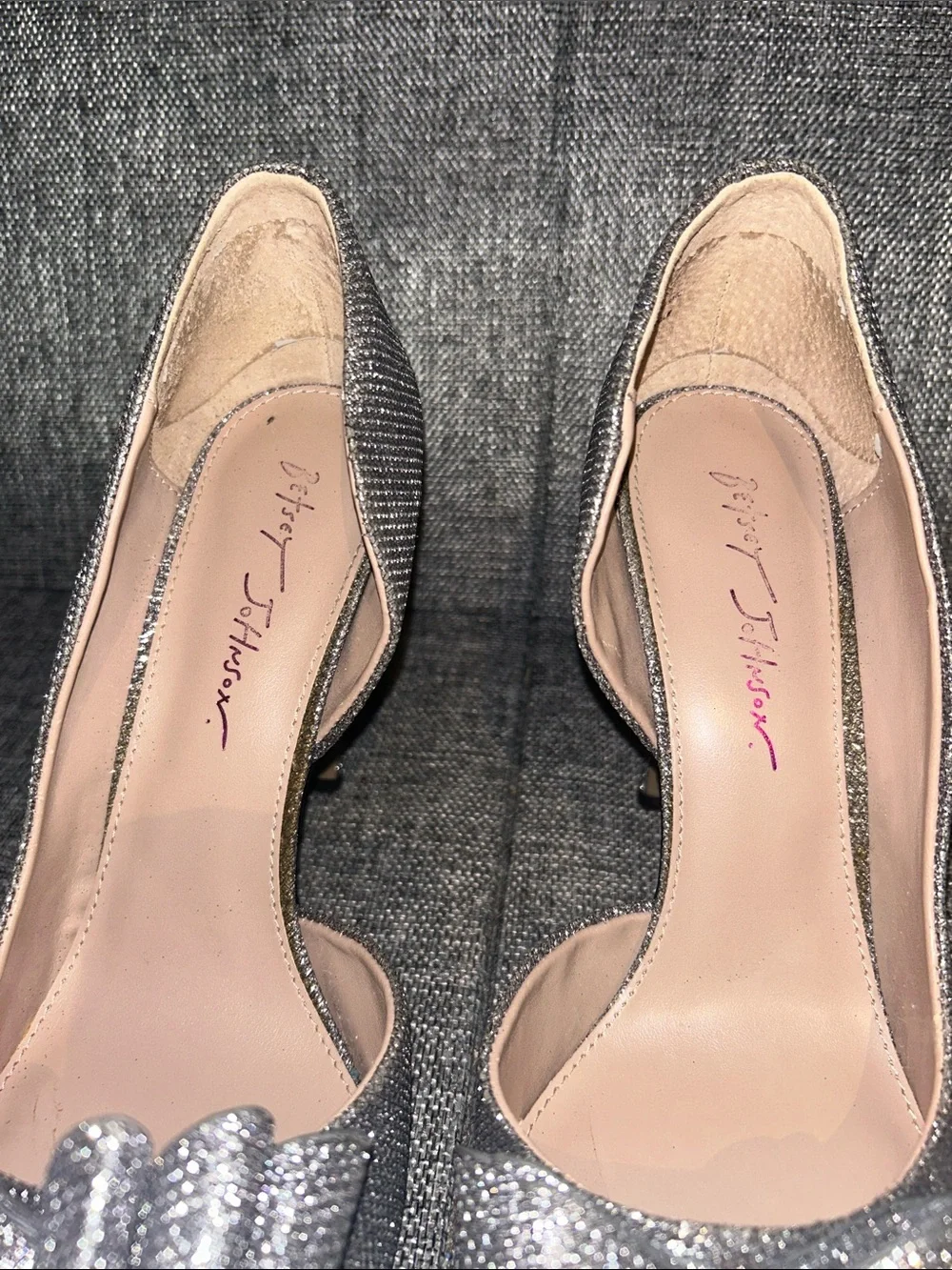 Betsey Johnson shimmery pointed